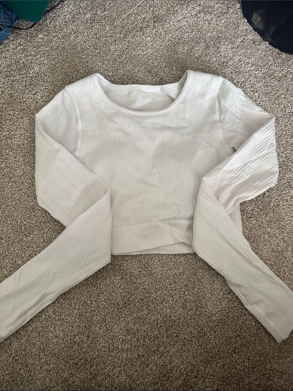 Lululemon Ebb To Street Cropped Long Sleeve Top